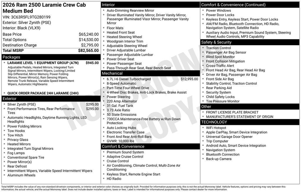 ram ram 2500 pickup 2026 3C63R5FL9TG280199 image ram ram 2500 pickup 2026 3C63R5FL9TG280199 image